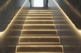 Монтаж светодиодной ленты для лестниц